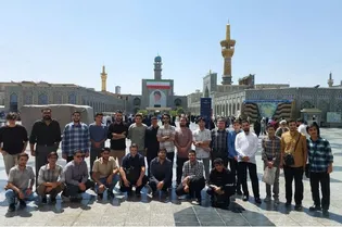 بازدید دانشجویان دانشگاه بین‌المللی امام رضا (ع) از کتابخانه مرکزی آستان قدس رضوی