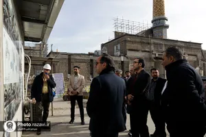 بازدید جمعی از مدیران بنیاد کرامت رضوی از پروژه&zwnj;های عمرانی حرم مطهر