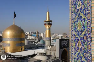 سیاه&zwnj;پوشی حرم مطهر رضوی در عزای شهادت حضرت زهرا(س)