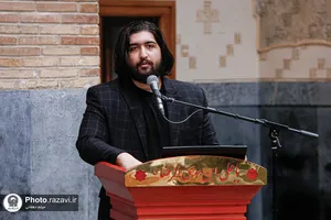 جلسه دفاع از پایان&zwnj;نامه در حرم مطهر رضوی