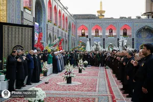 آیین اذن عزای ماه محرم در حرم مطهر رضوی-1