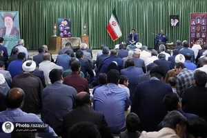 گرامیداشت شهدای خدمت در بیت آیت الله علم&zwnj;الهدی