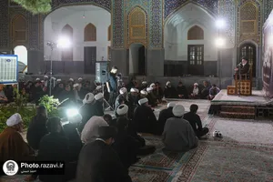 عزاداری شب شهادت امام سجاد علیه&zwnj;السلام در مدرسه دارالعلم
