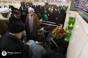 آیین خطبه هشتمین سالگرد ارتحال آیت الله واعظ طبسی در حرم مطهر رضوی