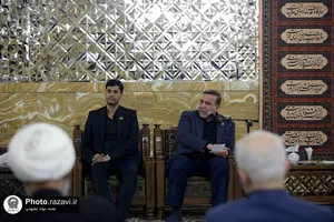 دیدار رئیس جمهور و جمعی از مسئولان کشوری و استانی با تولیت آستان قدس رضوی