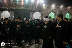 آیین خطبه خوانی شب شهادت امام رضا علیه السلام در حرم مطهر رضوی - 3