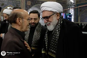 آیین تعویض پوش ضریح مطهر رضوی به مناسبت آغاز ماه محرم