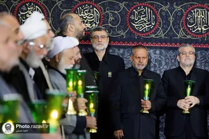 آیین خطبه&zwnj;خوانی شب عاشورای حسینی در حرم مطهر رضوی -1
