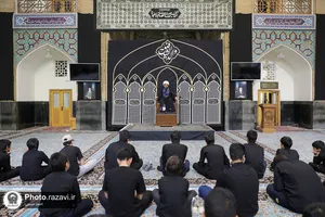 عزاداری نوجوانان در هفتمین روز شهادت امام حسین علیه السلام
