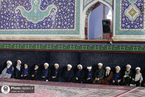 آئین خطبه&zwnj;خوانی شب عاشورا در حرم مطهر رضوی-1