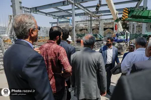 بازدید داوران و برگزیدگان جشنواره امام رضا علیه السلام از پروژه های عمرانی آستان قدس رضوی