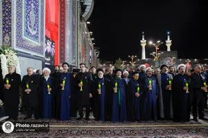 آئین خطبه&zwnj;خوانی شب عاشورا در حرم مطهر رضوی-1