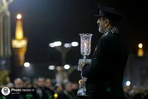 آیین خطبه خوانی شب شهادت امام رضا علیه السلام در حرم مطهر رضوی - 2
