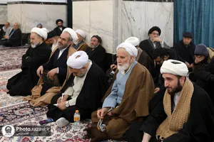 مجلس ترحیم آیت الله امامی کاشانی در حرم مطهر رضوی