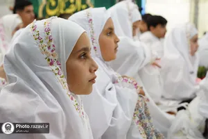 جشن تکلیف نوجوانان سوریه&zwnj;ای در حرم مطهر رضوی
