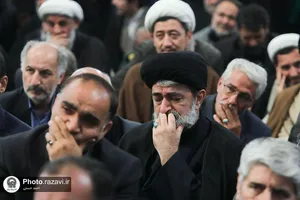 مراسم بزرگداشت آیت الله رئیسی در حرم مطهر رضوی
