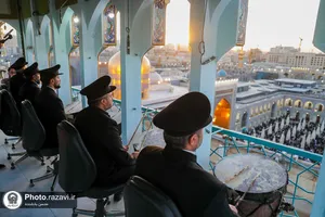 آیین نقاره&zwnj;&zwnj;نوازی ماه ربیع&zwnj;الاول در حرم مطهر رضوی