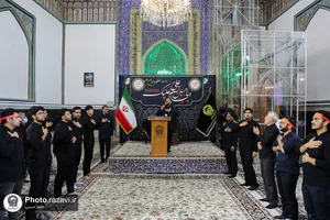 عزاداری هیئت دانشجویی در حرم مطهر رضوی