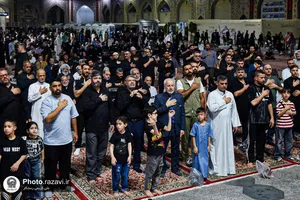 عزاداری شام اربعین حسینی ویژه زائران عرب&zwnj;زبان حرم مطهر رضوی