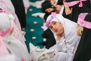 جشن عبادت دختران در حرم مطهر رضوی