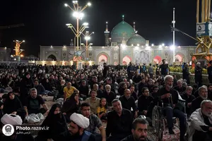 آئین خطبه&zwnj;خوانی شب عاشورا در حرم مطهر رضوی-2