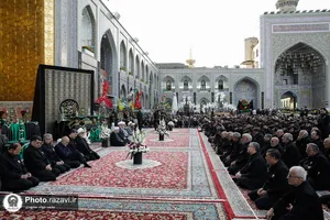 آیین اذن عزای ماه محرم در حرم مطهر رضوی-2