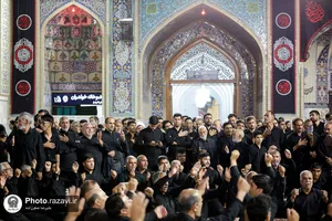 عزاداری هیأت&zwnj;های مذهبی استان خراسان جنوبی در حسینیه حرم