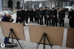 بازدید سرکشیک‌ها و خدام بارگاه منور رضوی از پروژه‌های عمرانی و توسعه حریم حرم مطهر