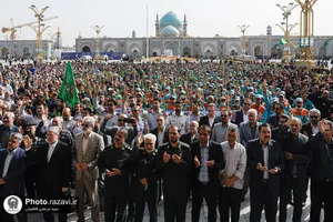آیین اذن خدمت خادمین شهری در دهه کرامت