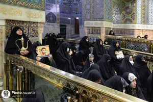 غبارروبی ضریح منور رضوی