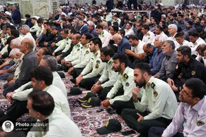 حضور پرسنل فراجا در نماز جمعه مشهد مقدس