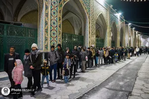 حضور هیئت عشاق الحسن شاهچراغ در چایخانه حضرت