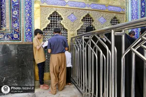 تشرف 160 زائر معلول به حرم مطهر رضوی