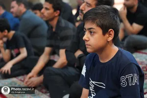 عزاداری تاسوعای حسینی در دبیرستان علوم و معارف اسلامی امام رضا علیه السلام