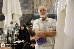 حرم مطهر رضوی در شب میلاد امام هادی علیه&zwnj;السلام