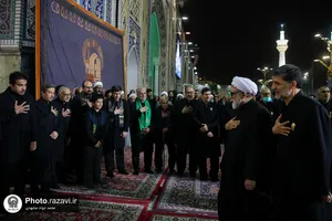 آیین خطبه خوانی شب شهادت امام رضا علیه السلام در حرم مطهر رضوی - 3