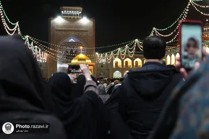 حال و هوای حرم مطهر رضوی در شب میلاد جوادالائمه علیه&zwnj;السلام