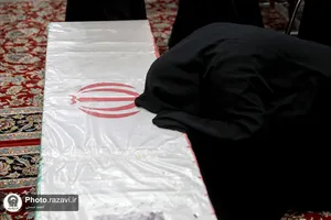 تشییع شهید مدافع امنیت حسن براتی در مشهد مقدس