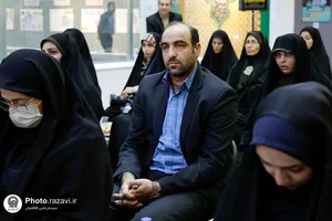 اهدای مدال سپیده بابایی به آستان قدس رضوی