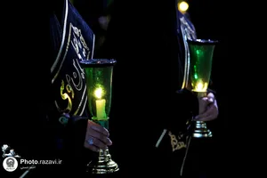 آیین خطبه خوانی شب شهادت امام رضا علیه السلام در حرم مطهر رضوی - 2