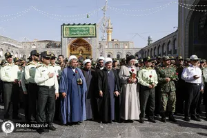 تشرف فرماندهان و پرسنل فراجا به حرم مطهر رضوی