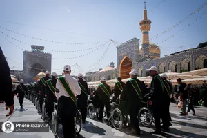 تشرف کاروان زیارتی معین الضعفا به حرم مطهر رضوی