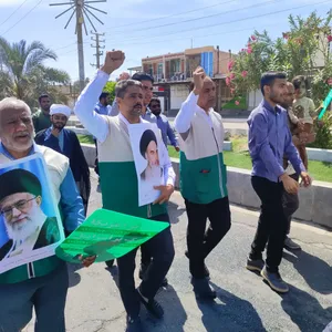 حضور خادمیاران رضوی شرق استان کرمان (ریگان) در راهپیمایی روز قدس/ گزارش تصویری