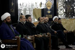 دیدار رئیس جمهور و جمعی از مسئولان کشوری و استانی با تولیت آستان قدس رضوی
