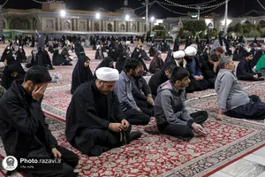 مراسم عزاداری دهه فاطمیه در صحن امام حسن مجتبی علیه السلام