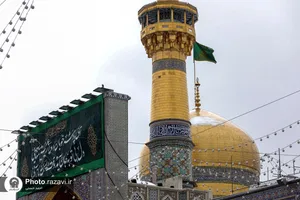 بارش برف در حرم مطهر رضوی -2