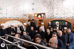 تشییع پیکر مرحوم سید جواد حجازی در حرم مطهر رضوی