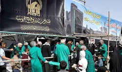 استقرار ۵ موکب خدمت‌رسان در حریم حرم مطهر رضوی هم‌زمان با ایام فاطمیه