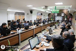 مراسم تکریم و معارفه مدیر خدمه حرم مطهر رضوی