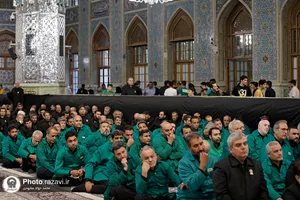آیین تعویض پوش ضریح مطهر رضوی به مناسبت آغاز ماه محرم